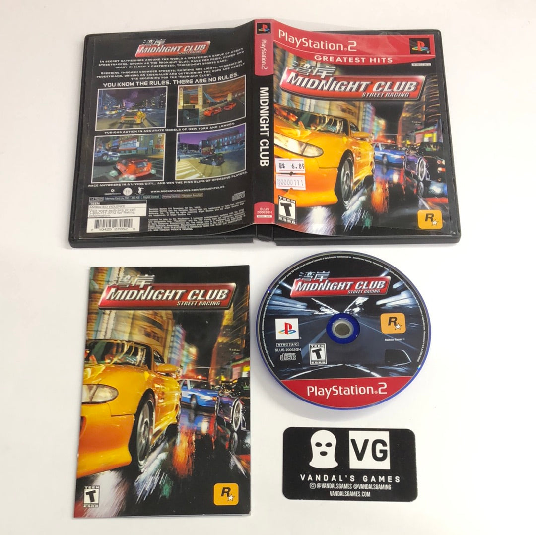 Ps2 - Midnight Club Street Racing Greatest Hits Sony PlayStation 2 Complete  #111