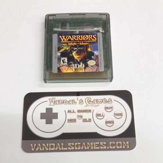 Gbc - Warriors of Might and Magic Nintendo Gameboy Color Cart Only #724