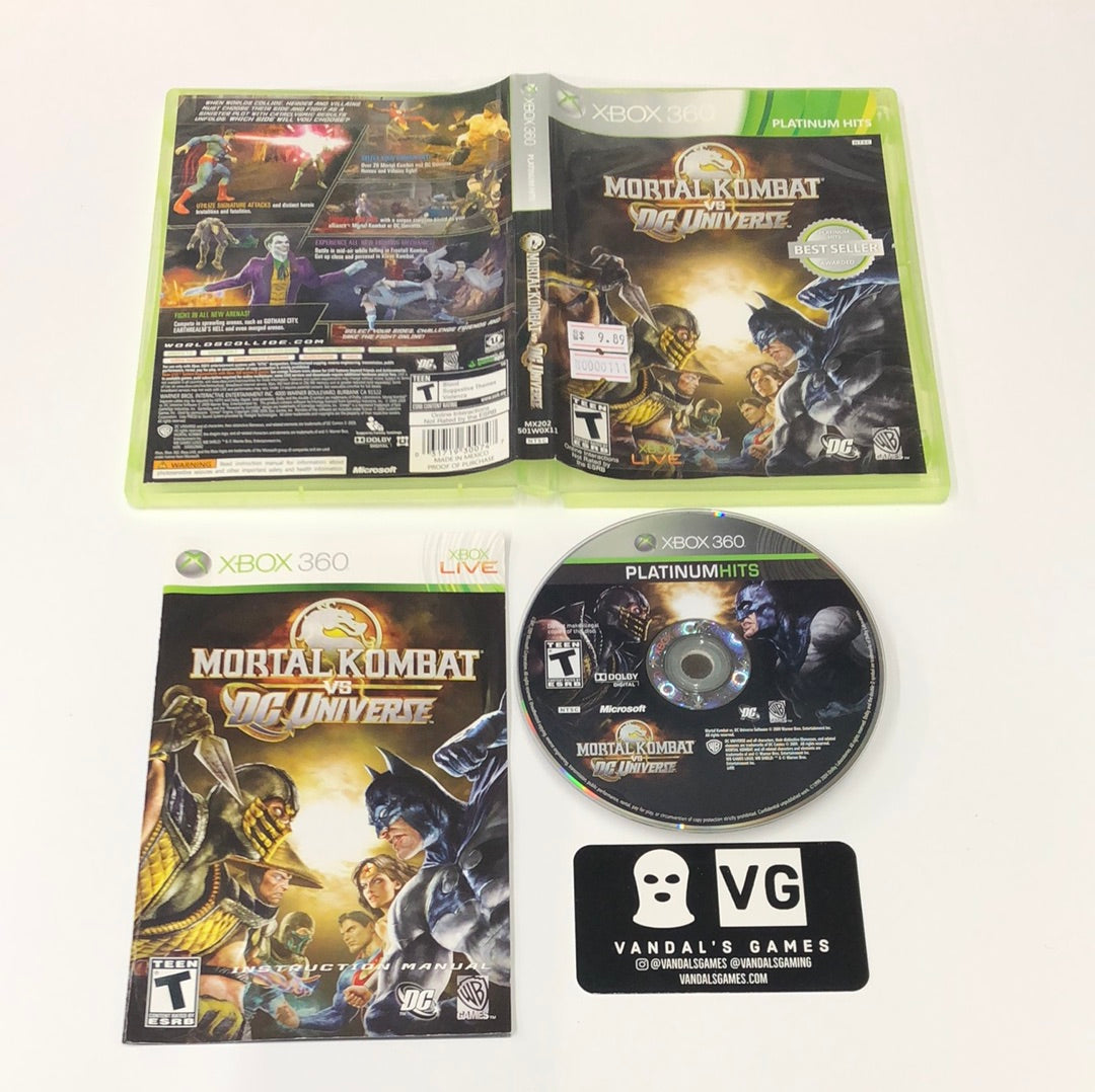 Xbox 360 - Mortal Kombat vs Dc Universe Platinum Hits Microsoft Comple –  vandalsgaming