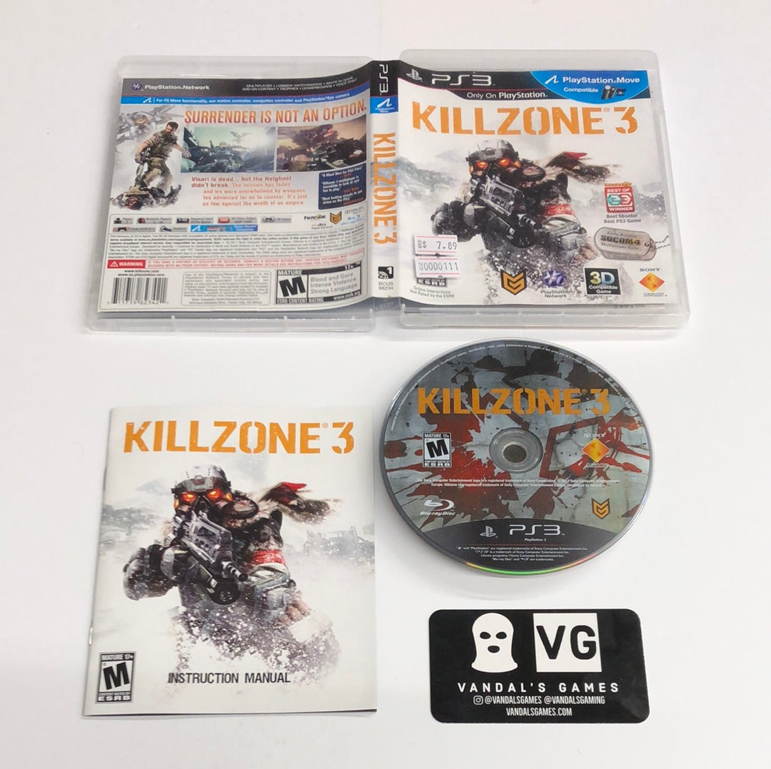 Ps3 - Killzone 3 Sony PlayStation 3 Complete #111