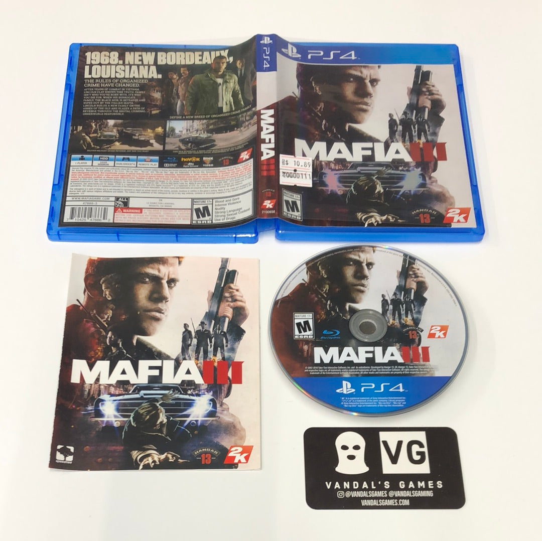 Ps4 - Mafia III Sony PlayStation 4 Complete #111 – vandalsgaming
