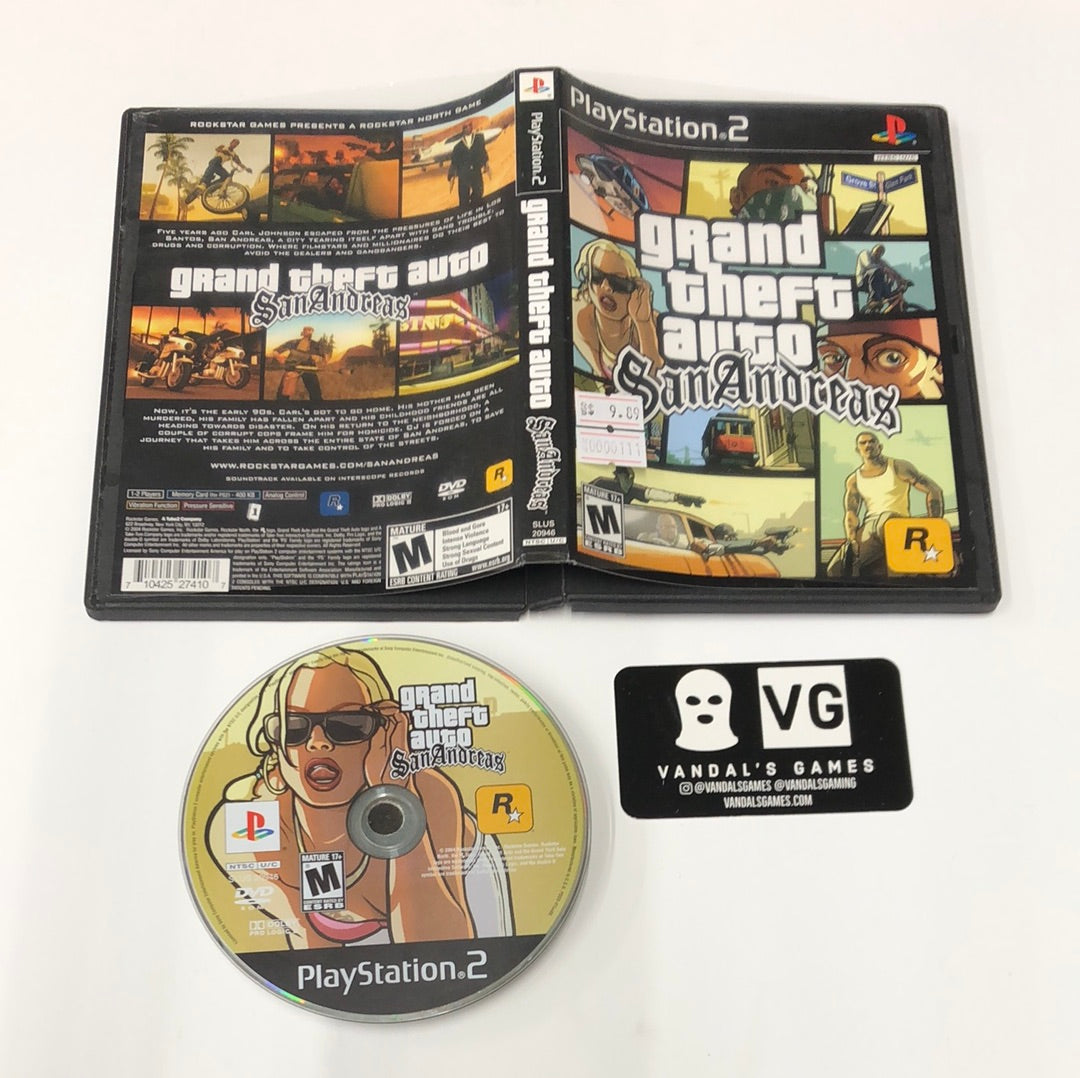 Grand Theft Auto: San Andreas (PlayStation 2, PS2) Complete w, gta