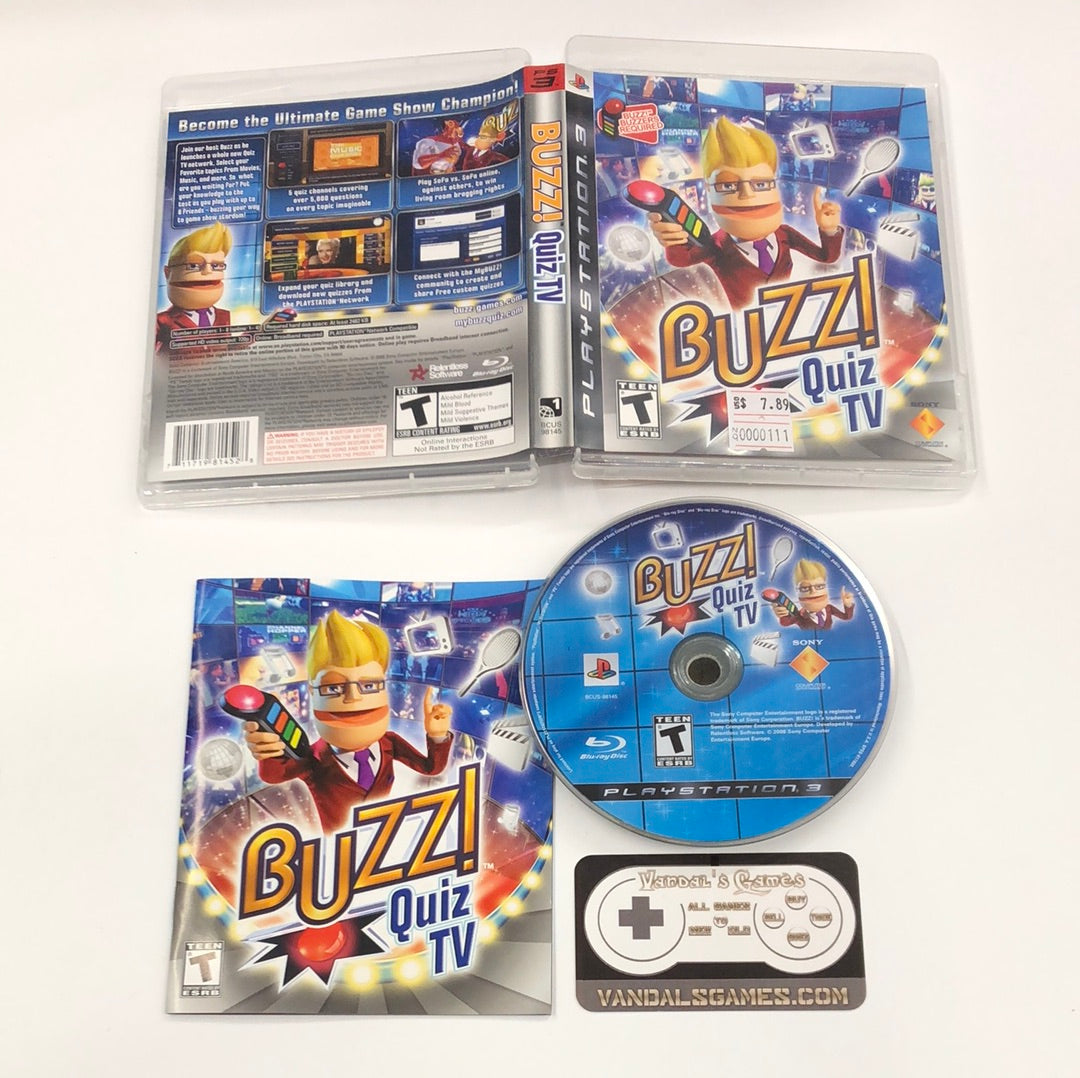 Ps3 - Buzz! Quiz TV Sony PlayStation 3 Complete #111 – vandalsgaming