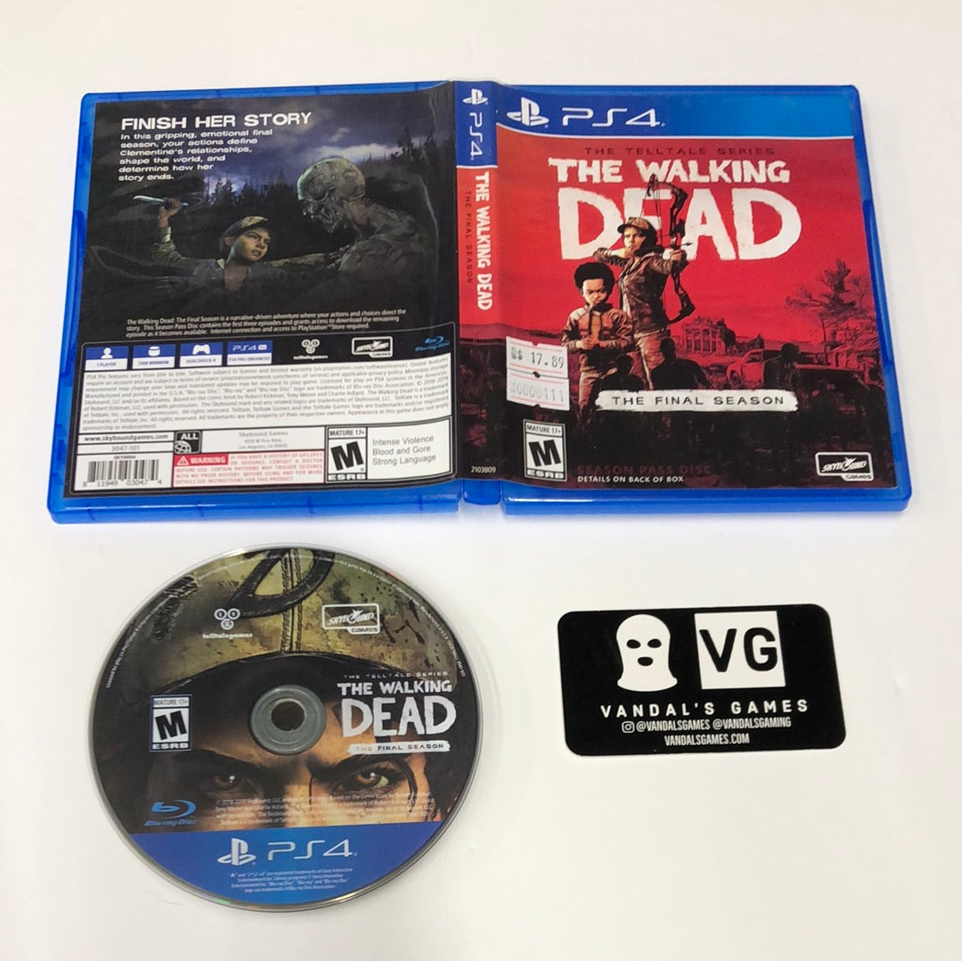 Ps4 - The Walking Dead The Final Season Sony PlayStation 4 W/ Case #11 –  vandalsgaming