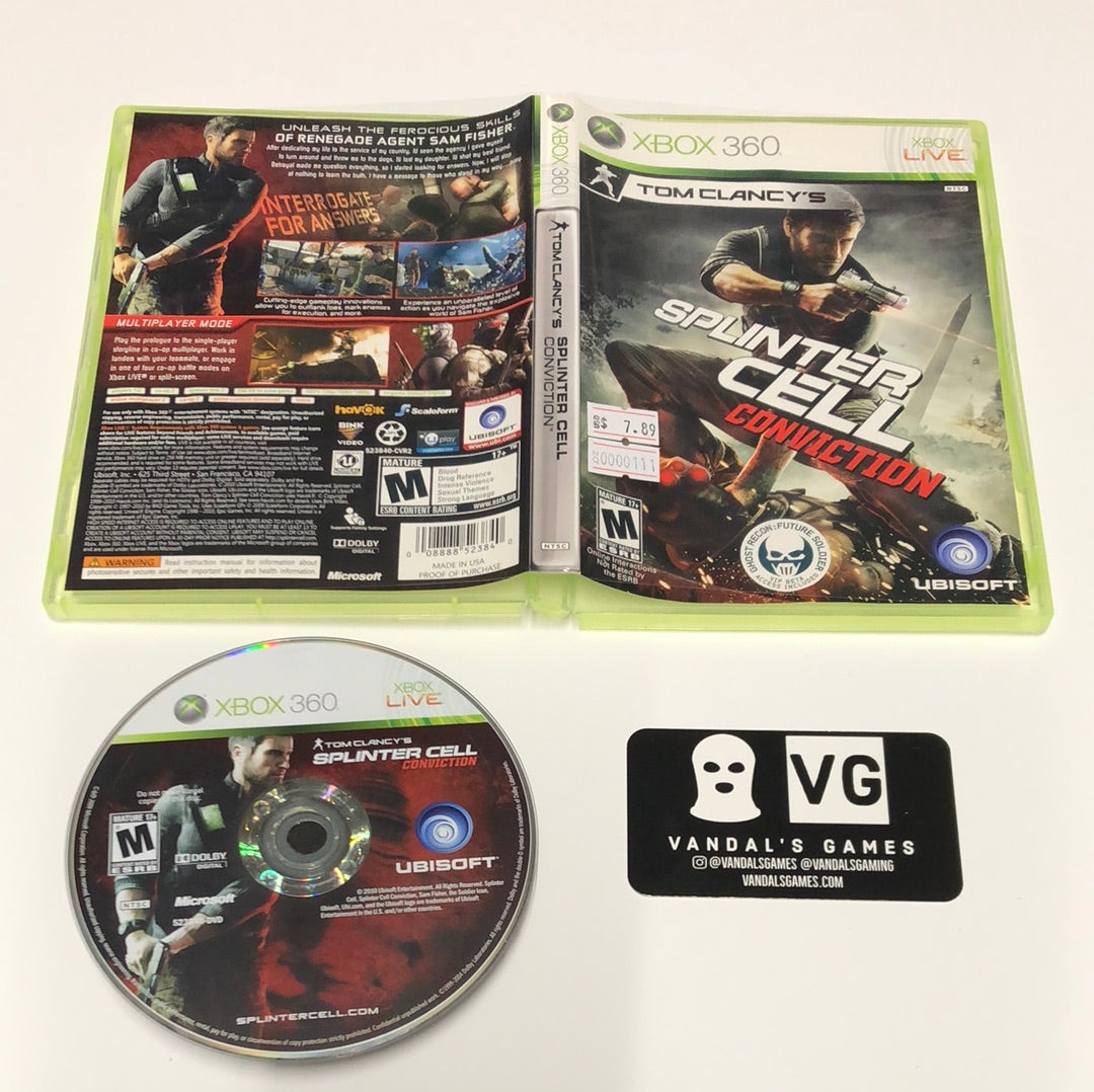 Xbox 360 - Tom Clancy's Splinter Cell Conviction Microsoft Xbox