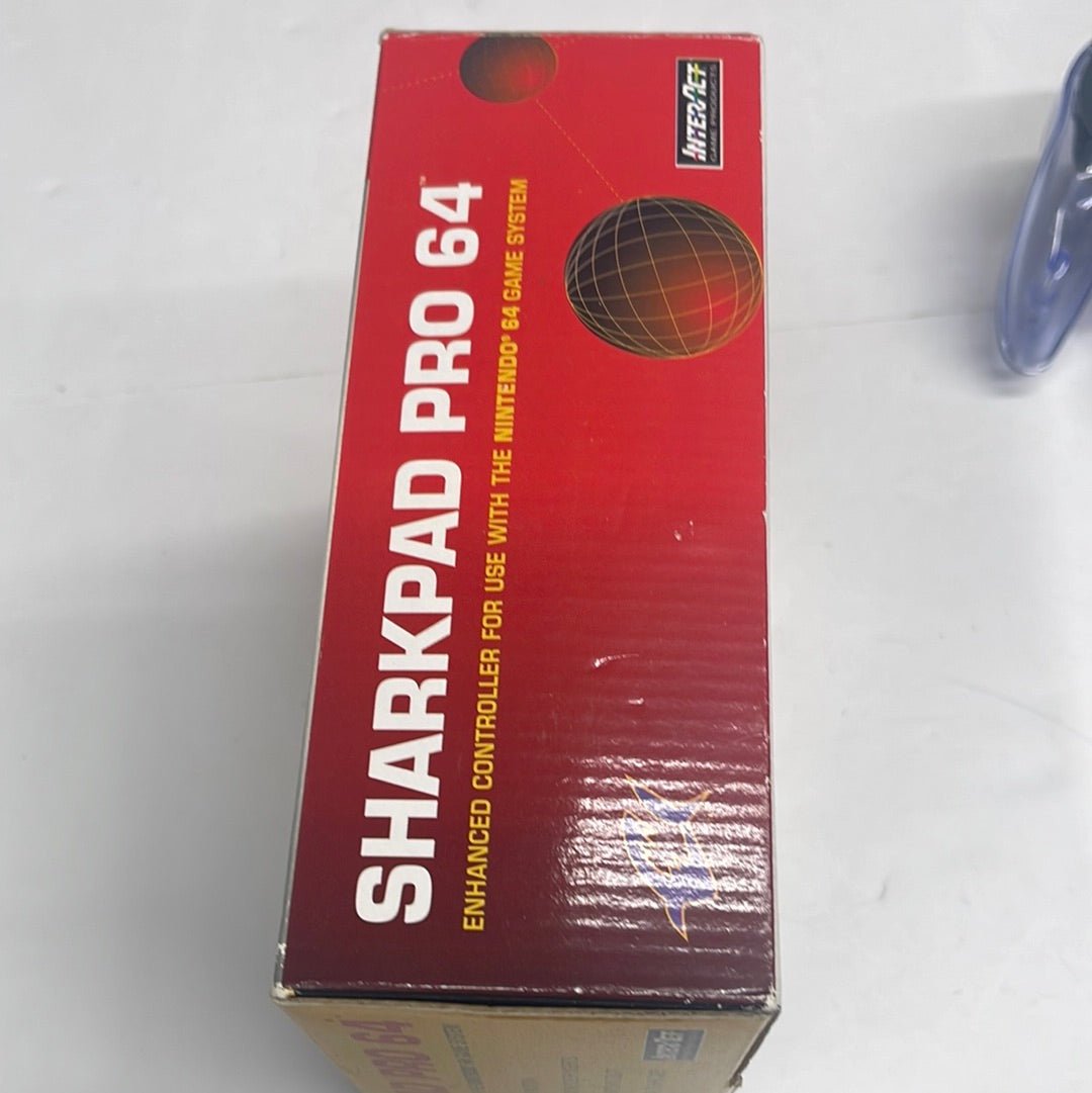 N64 - Sharkpad Pro NOT WORKING Nintendo 64 Complete in Box #2233