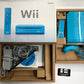 Wii - Console Blue Nintendo Wii Complete in Box W/ Game Tested #2879