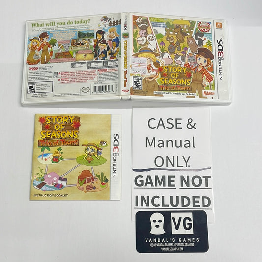 3ds - Story of Seasons Trio of Towns Nintendo CASE & INSERT ONLY NO GAME #2750