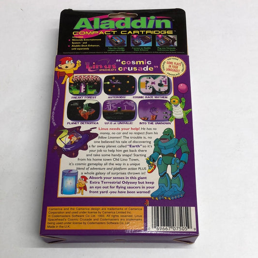 Nes - Aladdin Linus Spacehead's Cosmic Crusade Nintendo Brand New #2608