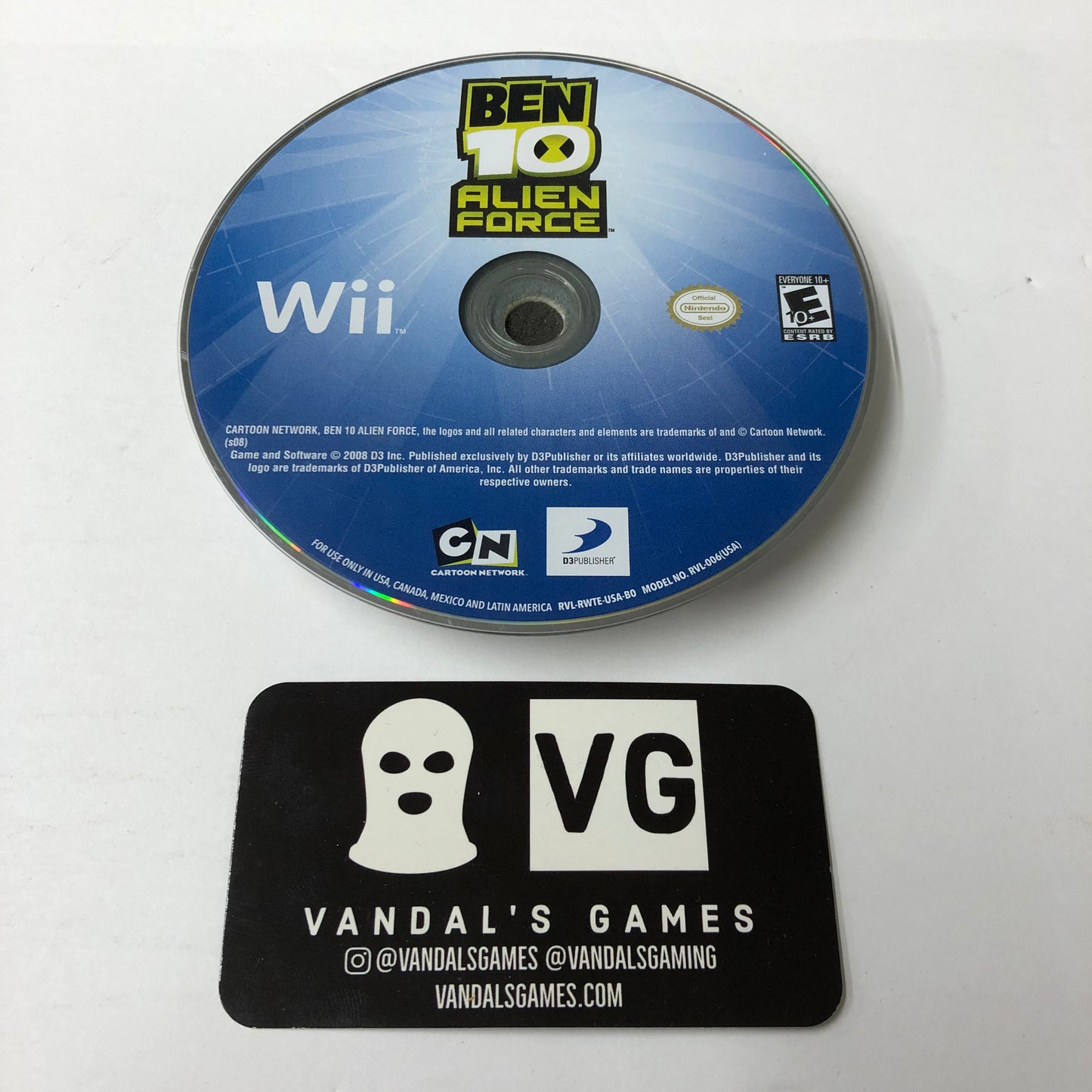 Wii - Ben 10 Alien Force Nintendo Wii Disc Only #111