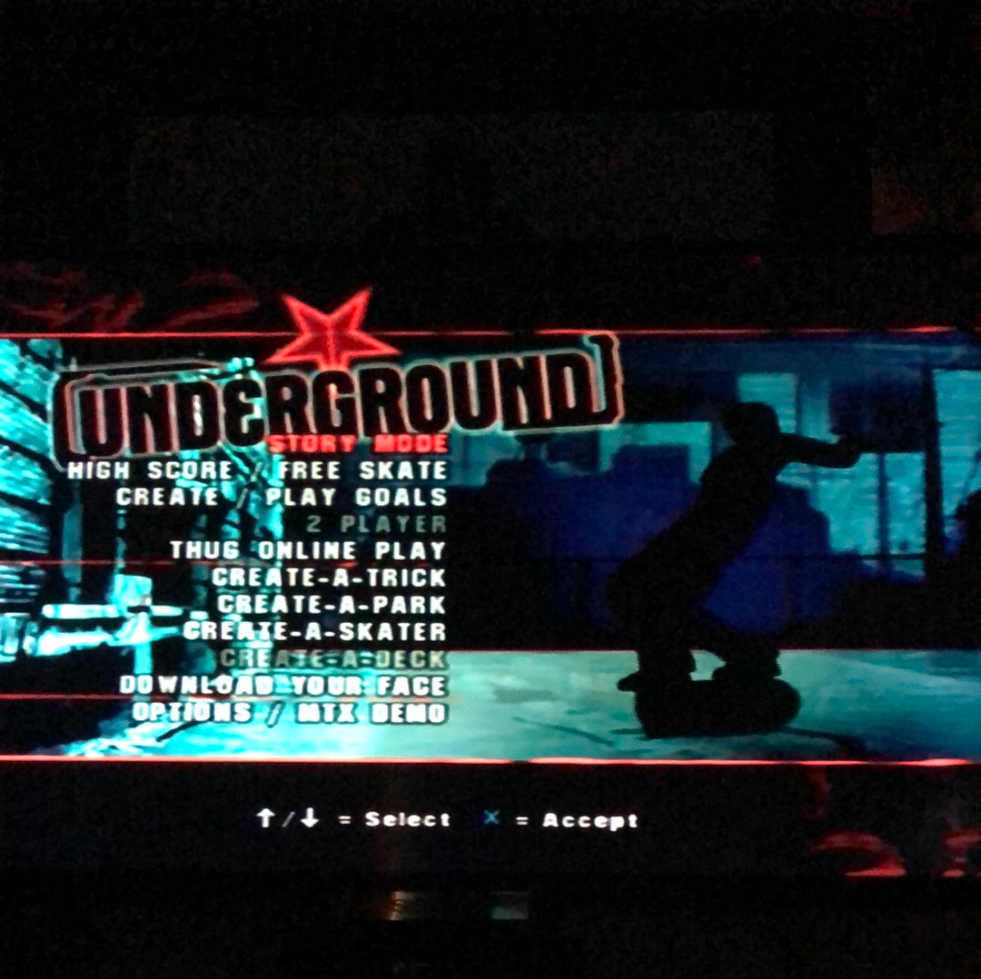 Ps2 - Tony Hawk's Underground Sony PlayStation 2 Complete #2782