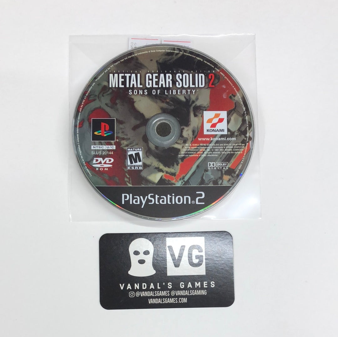 Ps2 - Metal Gear Solid 2 Sons of Liberty Sony PlayStation 2 Disc Only #111