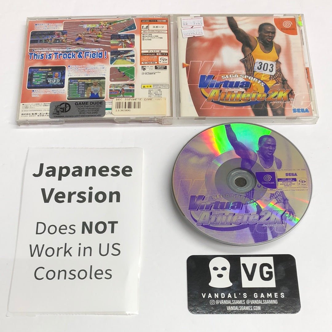 Dreamcast - Virtua Athlete 2k Japan Sega Dreamcast Complete #2794