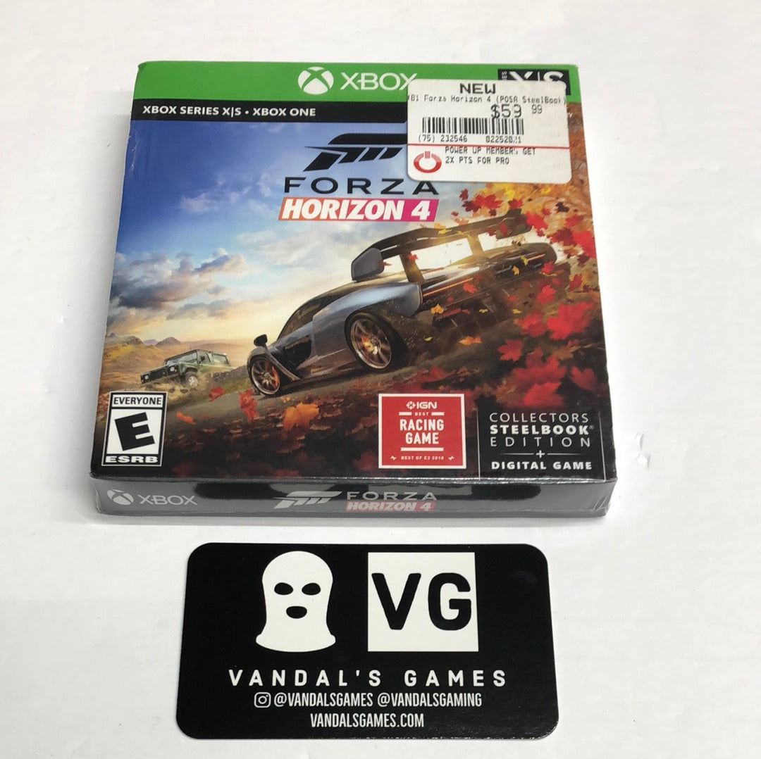 XSX - Forza Horizon 4 Steelbook Digital Xbox One Series X S Brand New #111