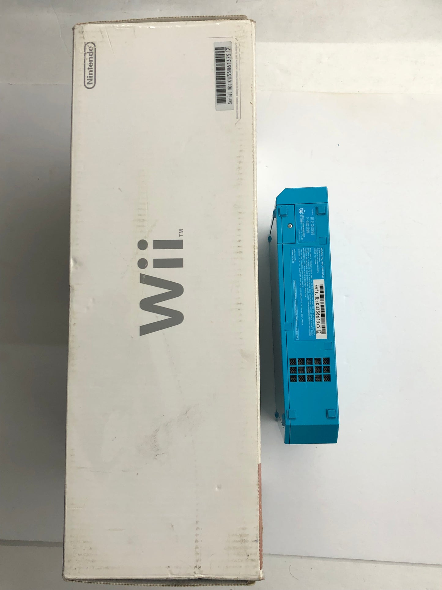 Wii - Console Blue Nintendo Wii Complete in Box W/ Game Tested #2879