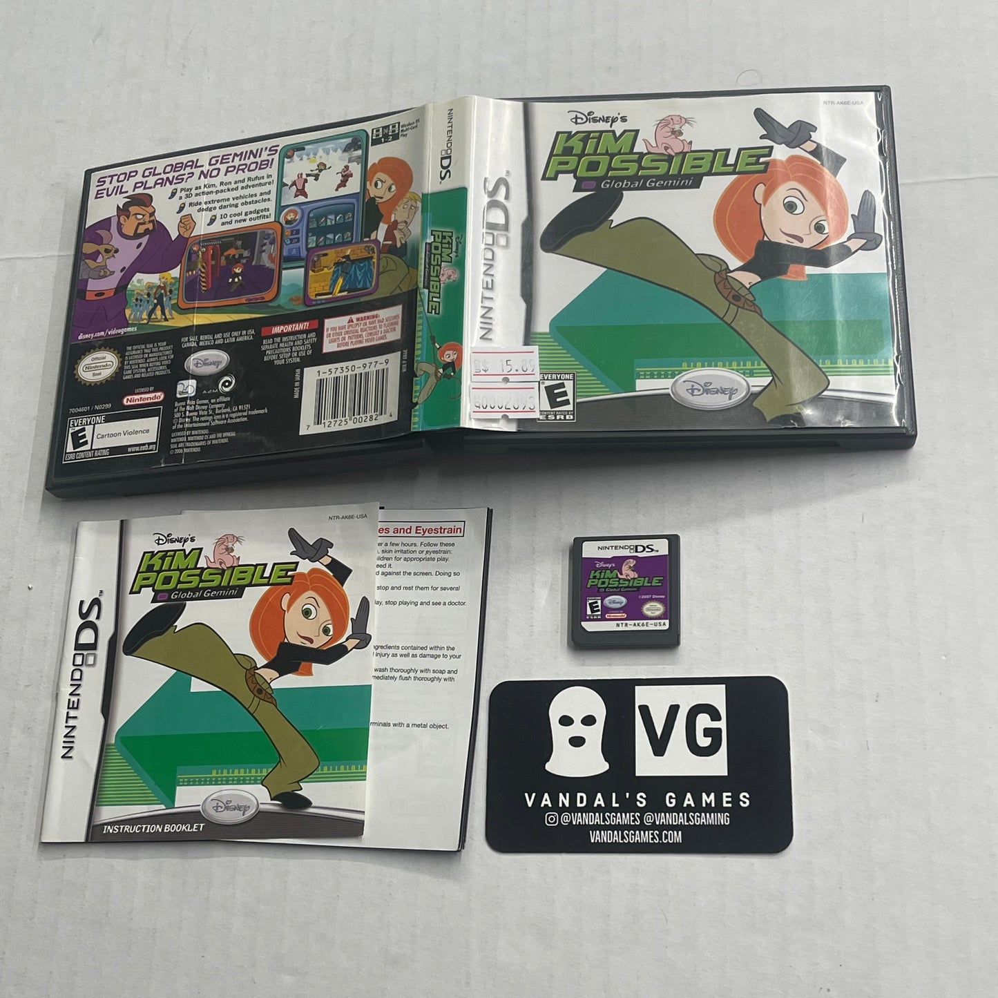 Ds - Kim Possible Global Gemini Nintendo Ds Complete #2893