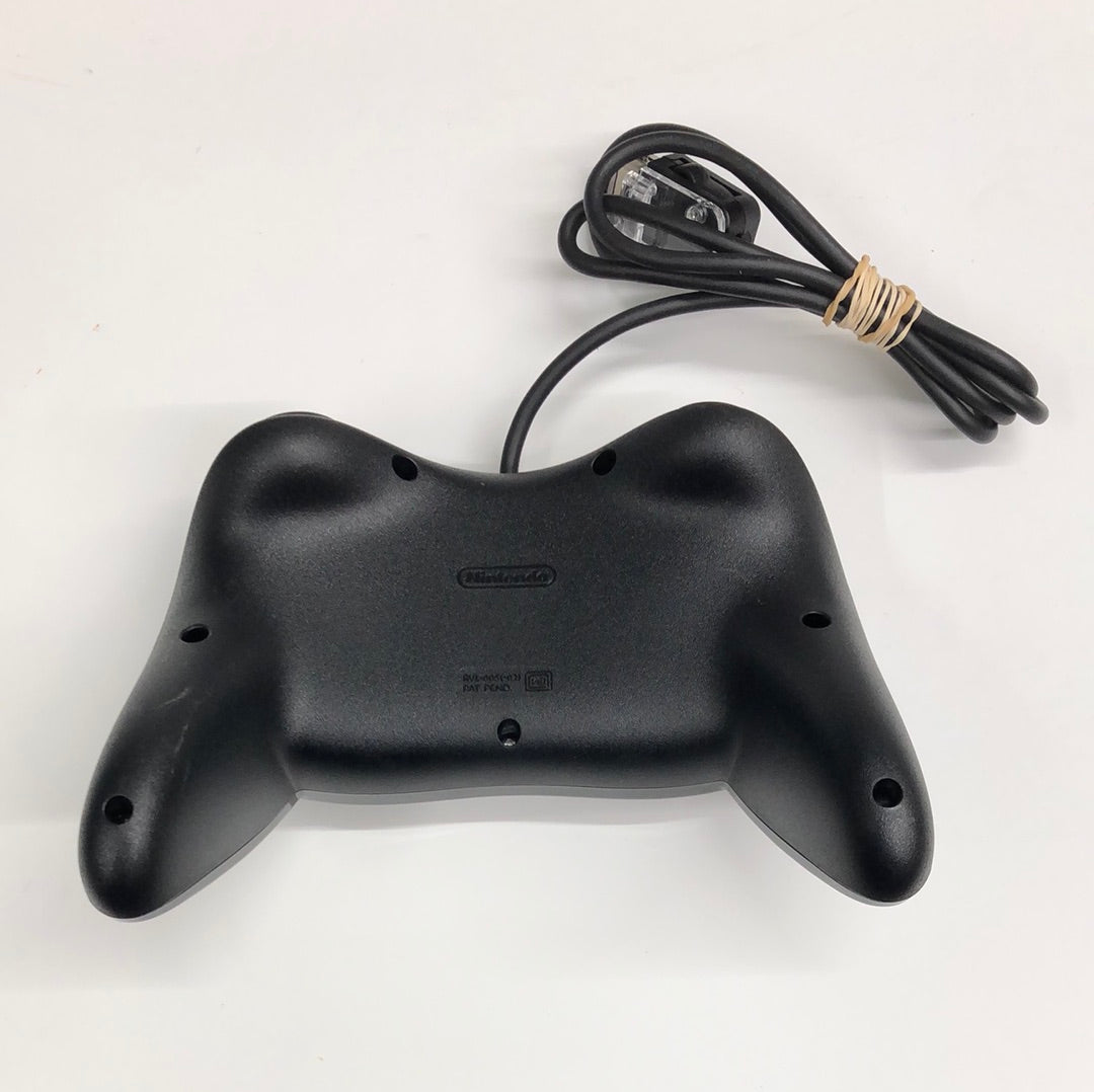 Wii - Classic Controller Pro Black OEM Nintendo Wii Tested #111