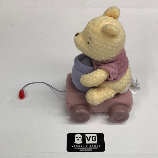Disney Winnie the Pooh Plush Baby Pull Toy Wagon Missing Cable #2524