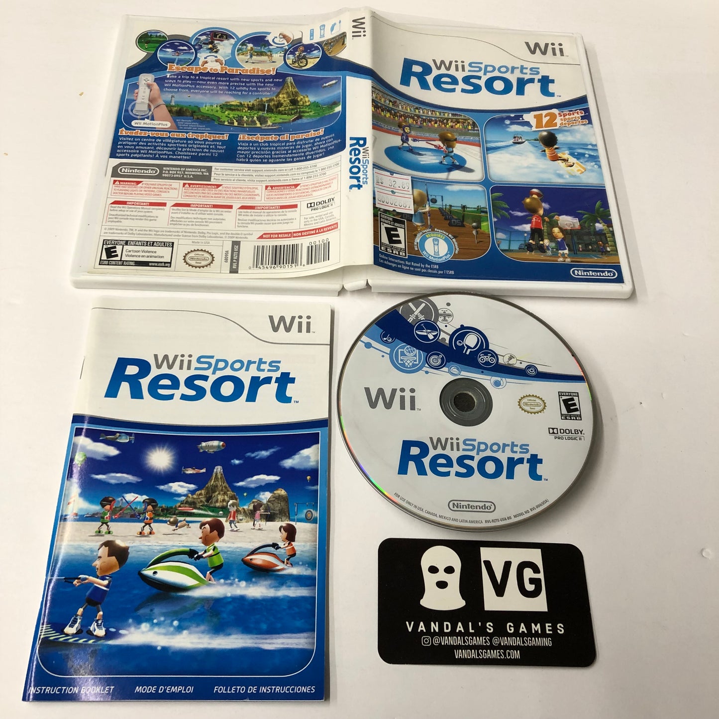 Wii - Wii Sports Resort Nintendo Wii Complete #2886