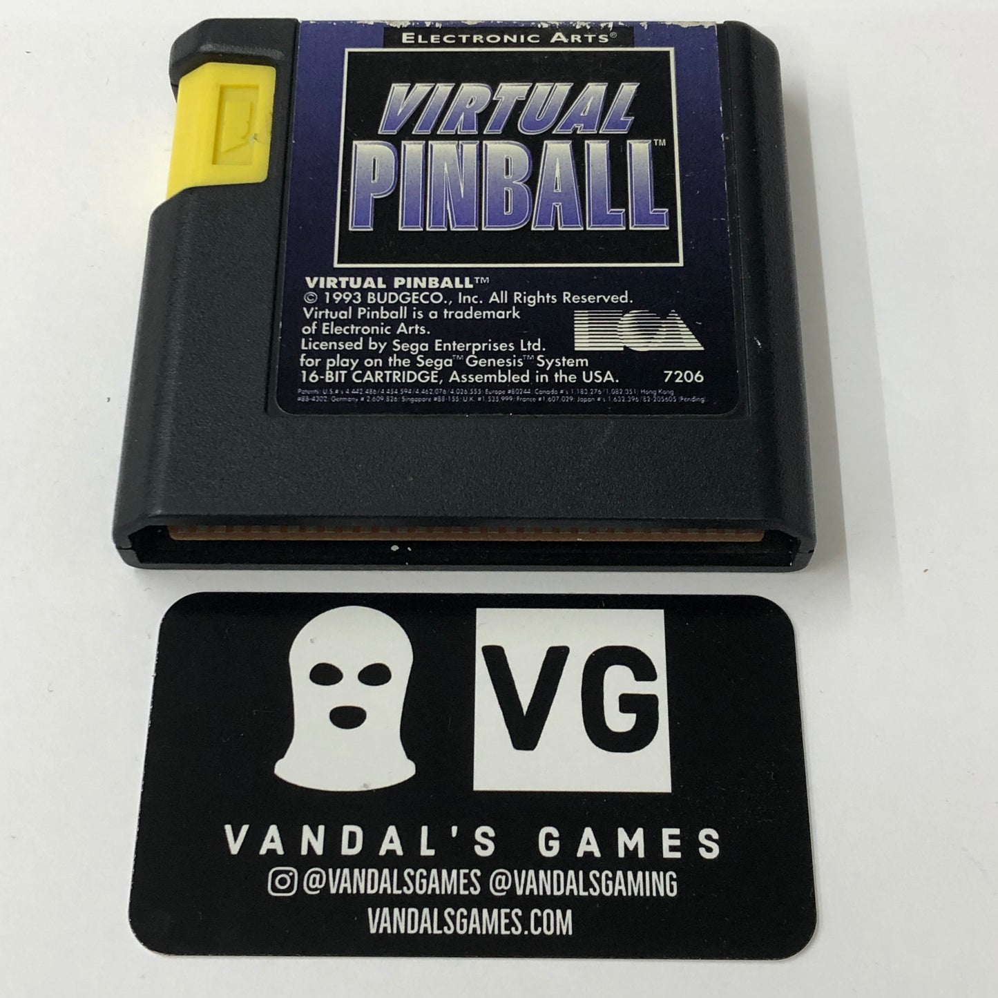 Genesis - Virtual Pinball Sega Genesis Cart Only #2869