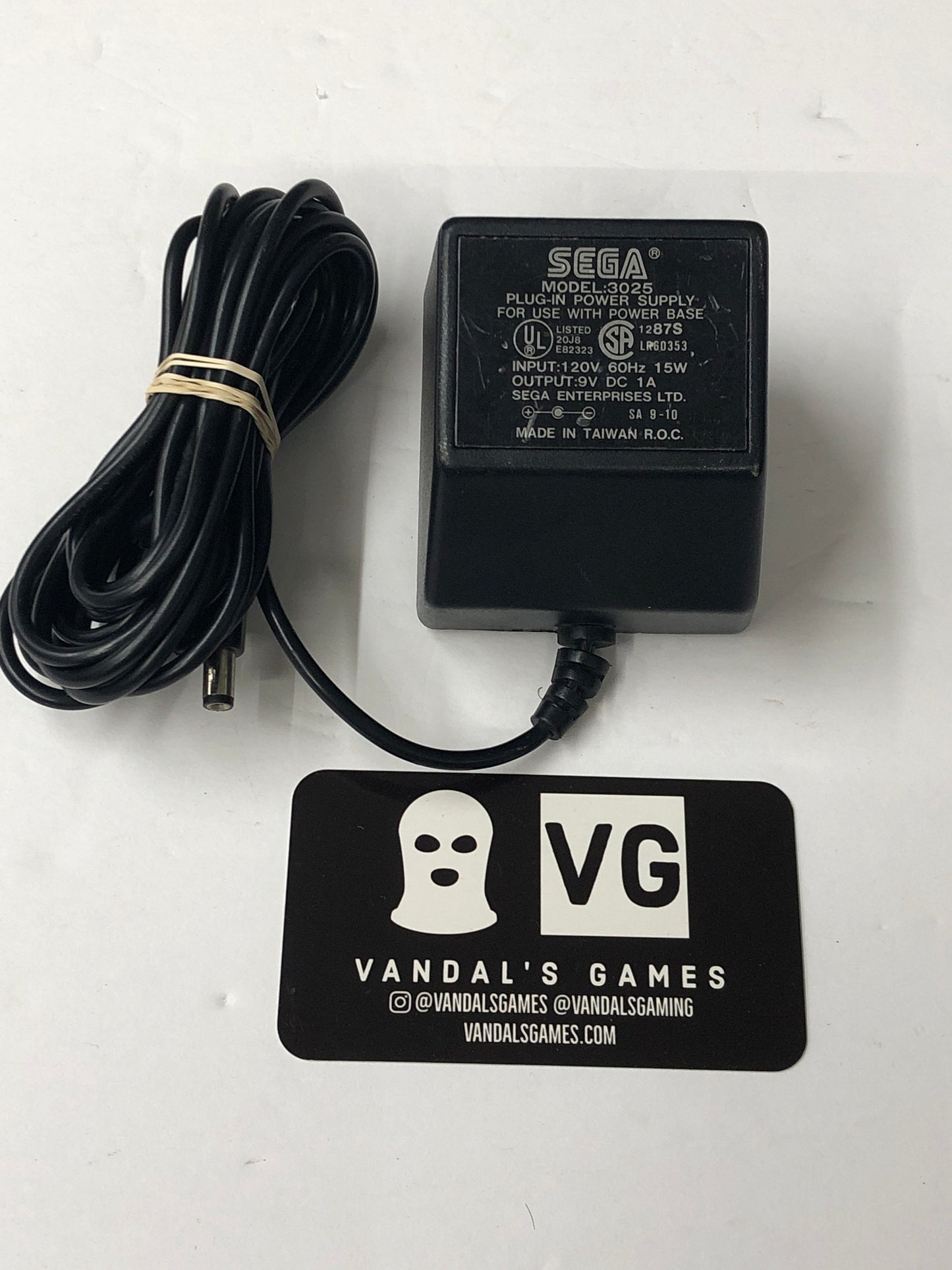 SMS - Power Cord OEM Model 3025 Sega Master System Genesis Power Supply #111