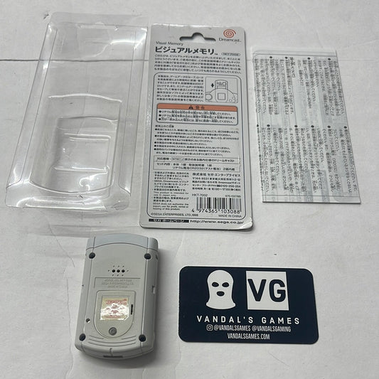 Dreamcast - VMU White Sega Japanese W/ New Batteries in Packageing #2809