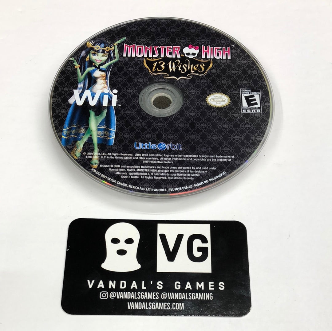 Wii - Monster High 13 Wishes Nintendo Wii Disc Only #111
