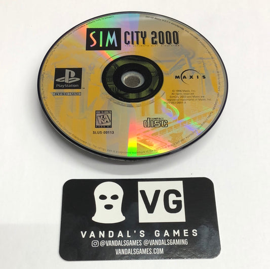 Ps1 - Sim City 2000 Black Label Sony PlayStation 1 Disc Only #111