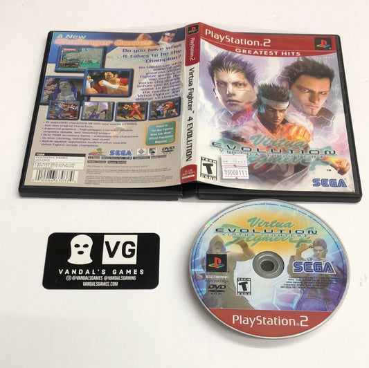 Ps2 - Virtua Fighter 4 Evolution Greatest Hits Sony PlayStation 2 W/ Case #111
