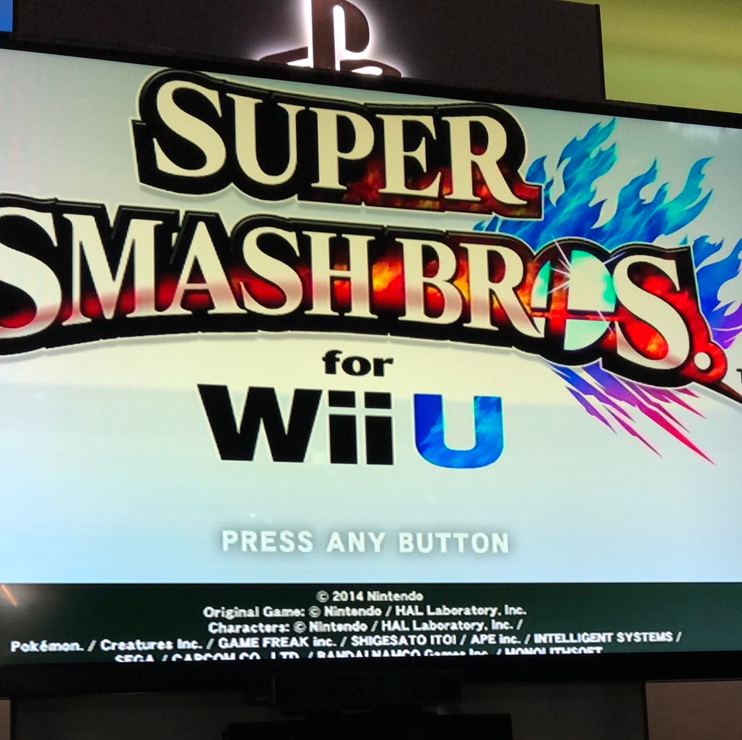 Wii U - Super Smash Bros Nintendo Wii U Complete #2851