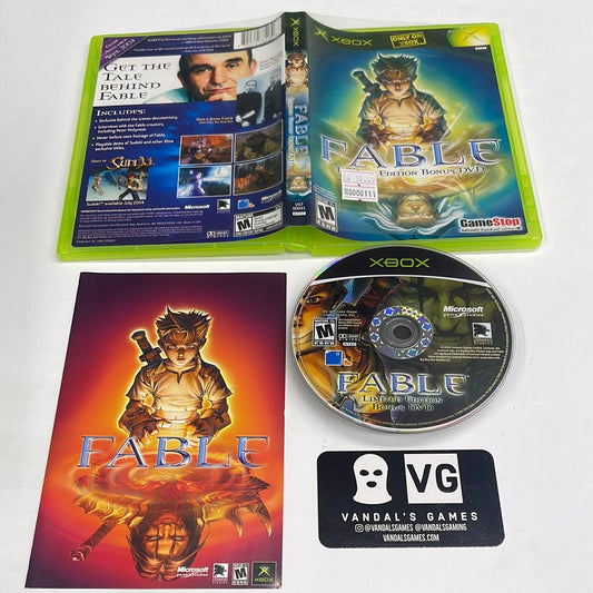 Xbox - Fable Limited Edition Bonus DVD *No Game* Microsoft Xbox Complete #111