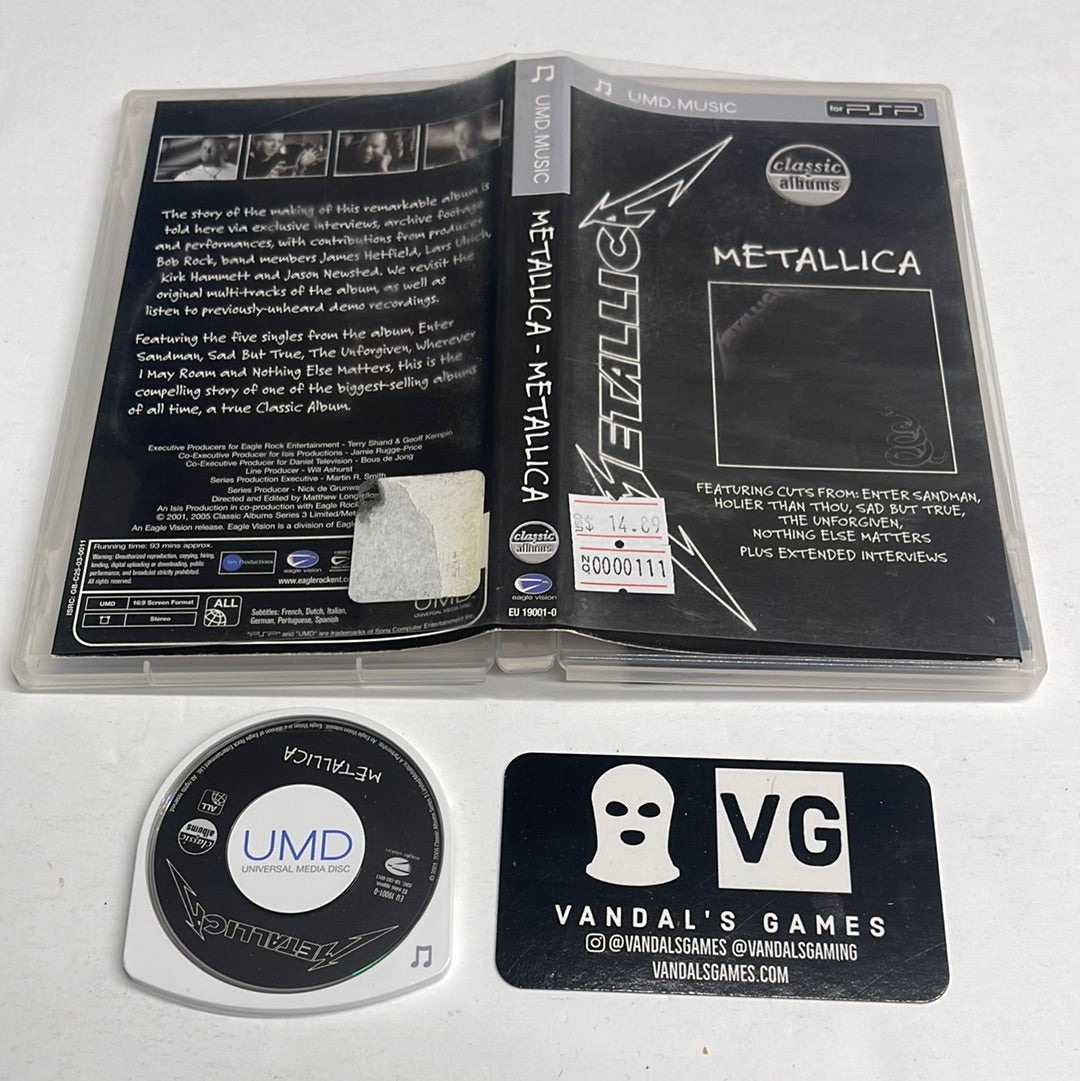 Psp Video - Metallica Sony PlayStation Portable UMD W/ Case #111