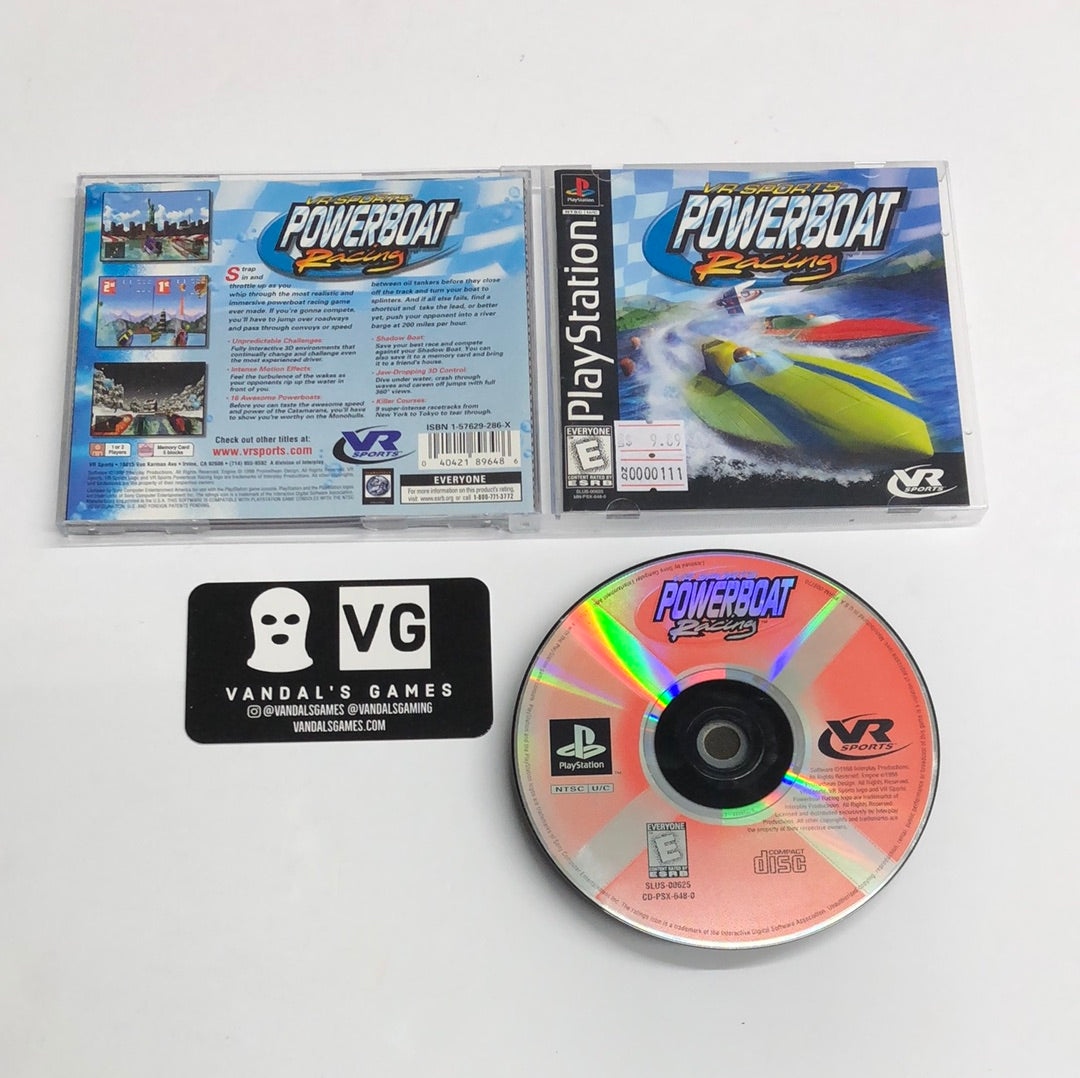 Ps1 - VR Sports Powerboat Racing New Case Sony PlayStation 1 Complete #111