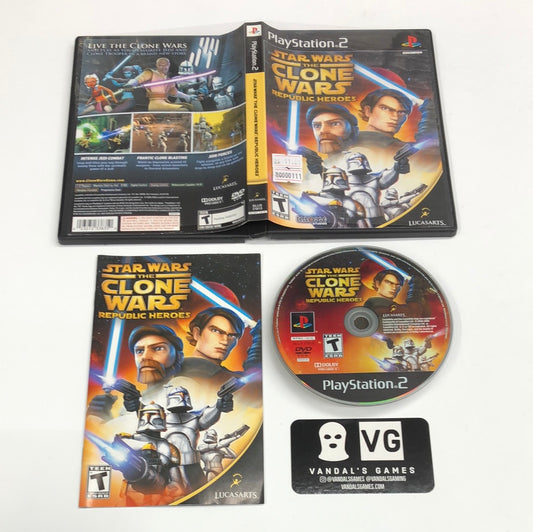 Ps2 - Star Wars the Clone Wars Republic Heroes Sony PlayStation 2 Complete #111