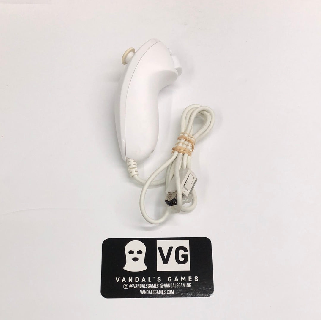 Wii - Nunchuck Only White OEM Nintendo Wii U Tested #111