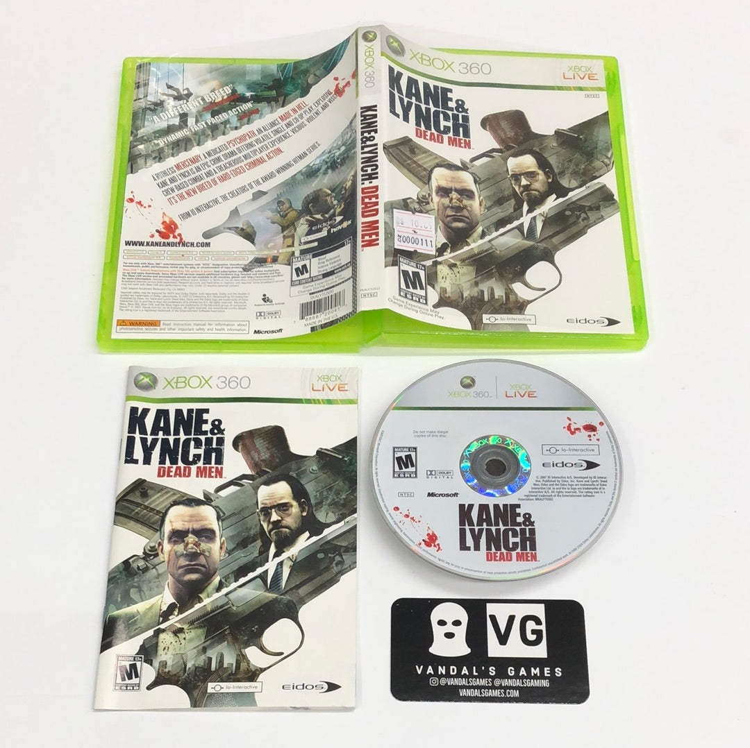 Xbox 360 - Kane & Lynch Dead Men Microsoft Xbox 360 Complete #111