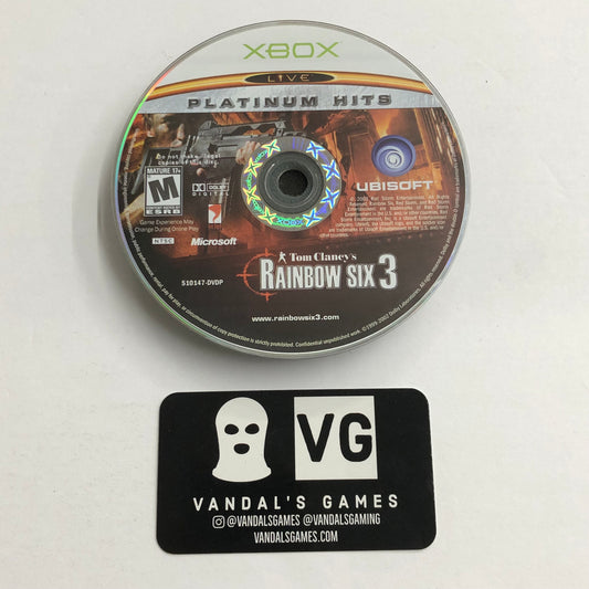 Xbox - Tom Clancy's Rainbow Six 3 Platinum Hits Microsoft Xbox Disc Only #111