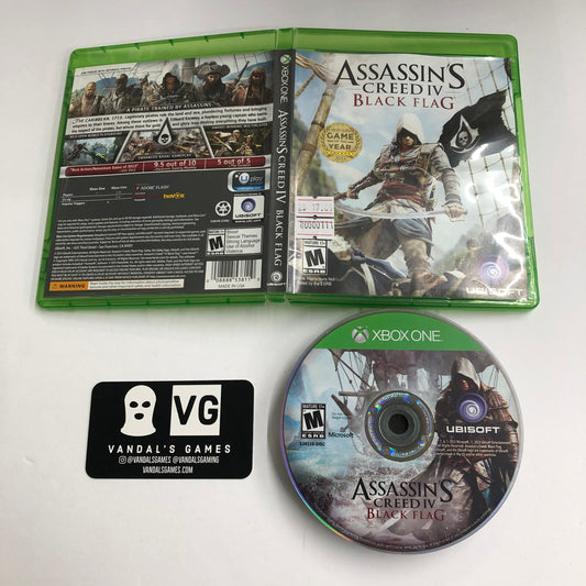 Xbox One - Assassin's Creed IV Black Flag Gamespot Cover Microsoft W/ Case #111