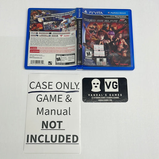 Ps Vita - Dead or Alive 5+ Playstation Case ONLY NO GAME #2750