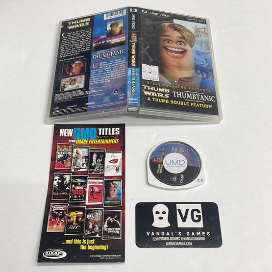 Psp Video - Thumb Wars / Thumbtanic PlayStation Portable UMD W/ Case #2691