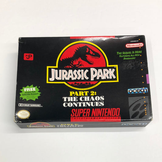 Snes - Jurassic Park Part 2 the Chaos Continues Super Nintendo Box Only #2749