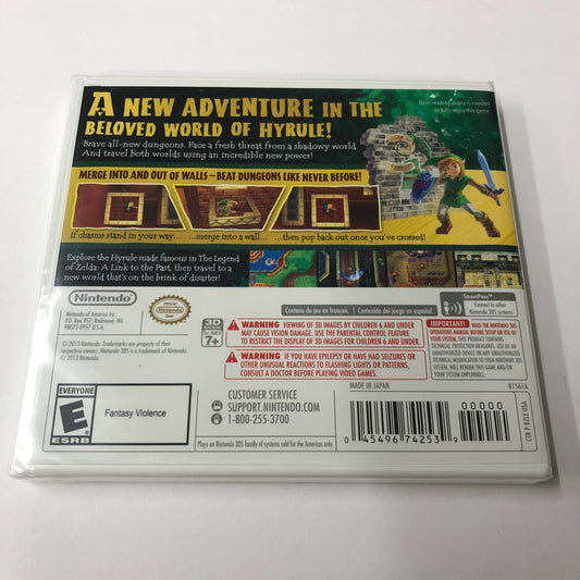 3ds - The Legend of Zelda a Link Between Worlds 1st First Print Nintendo New #2887