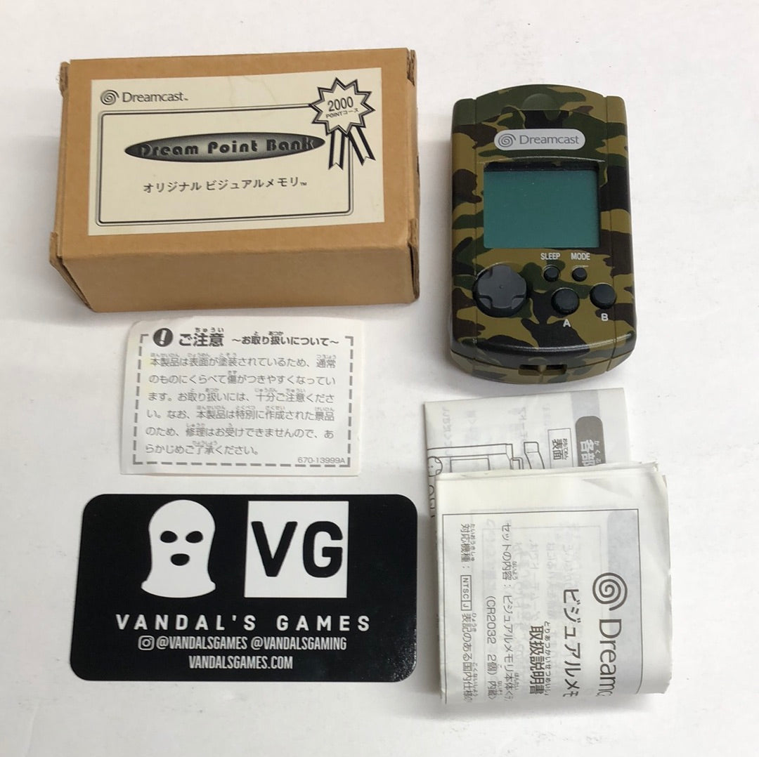 Dreamcast - Dream Point Bank VMU Camo HKT-7000 Sega New #2488