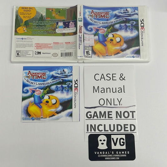 3ds - Adventure Time the Secret of the Nameless kingdom CASE INSERT ONLY #2750