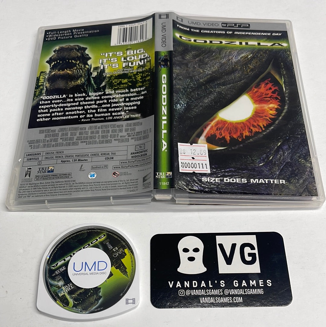 Psp Video - Godzilla Sony PlayStation Portable UMD W/ Case #111
