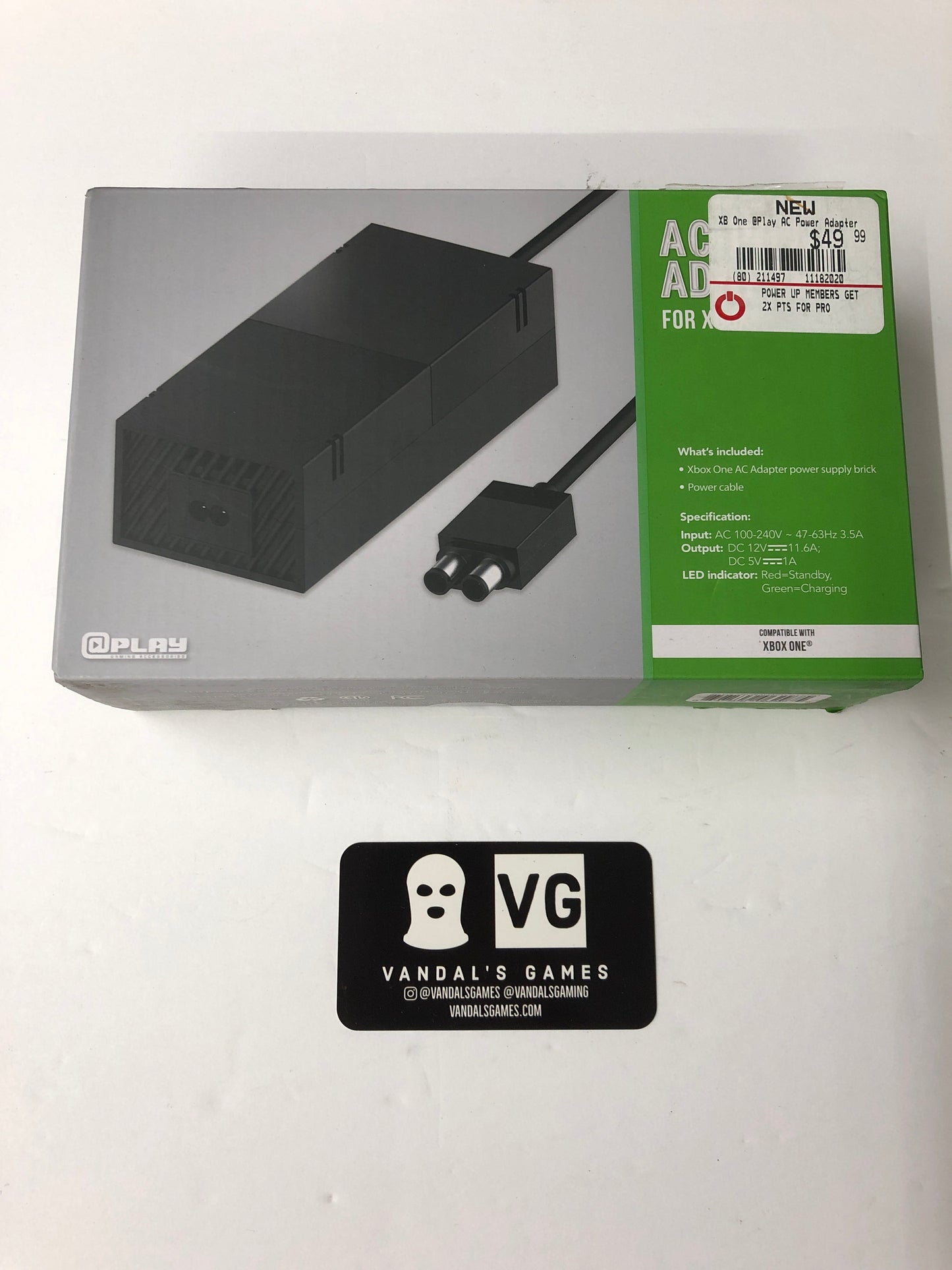 Xbox One - AC Power Supply Adapter Microsoft Play Gaming Accessories New #111