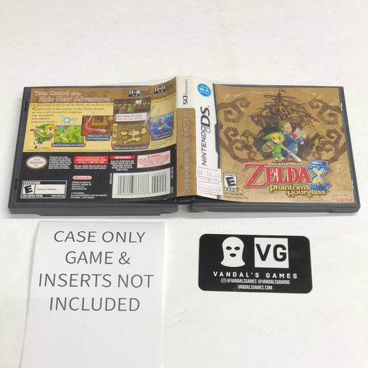 Ds - The Legend of Zelda Phantom Hourglass Nintendo Case Only No Game #2504