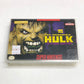 Snes - The Incredible Hulk Original Box Cut Ex Rental Super Nintendo W/ Case #2696