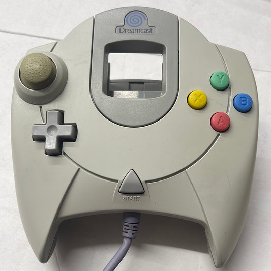 Dreamcast - Pal Controller W/ Blue Swirl Discolored Sega Dreamcast Tested #2807