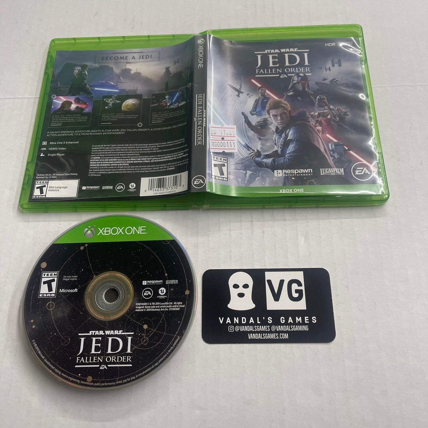 Xbox One - Star Wars Jedi Fallen Order Microsoft Xbox One W/ Case #111